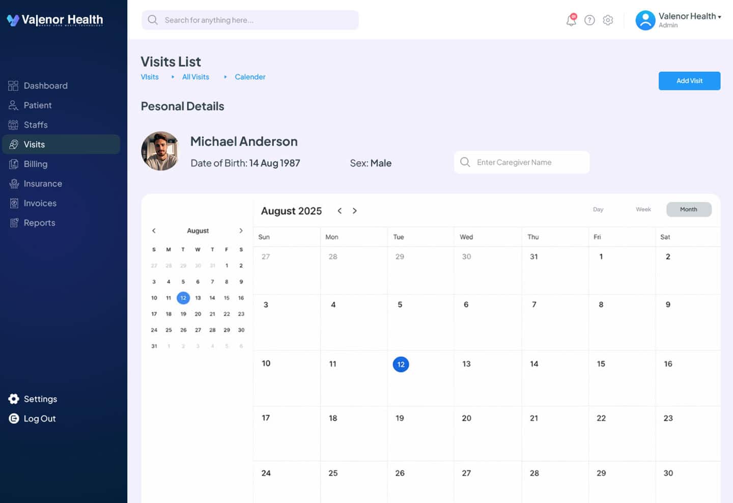 Scheduling Mockup